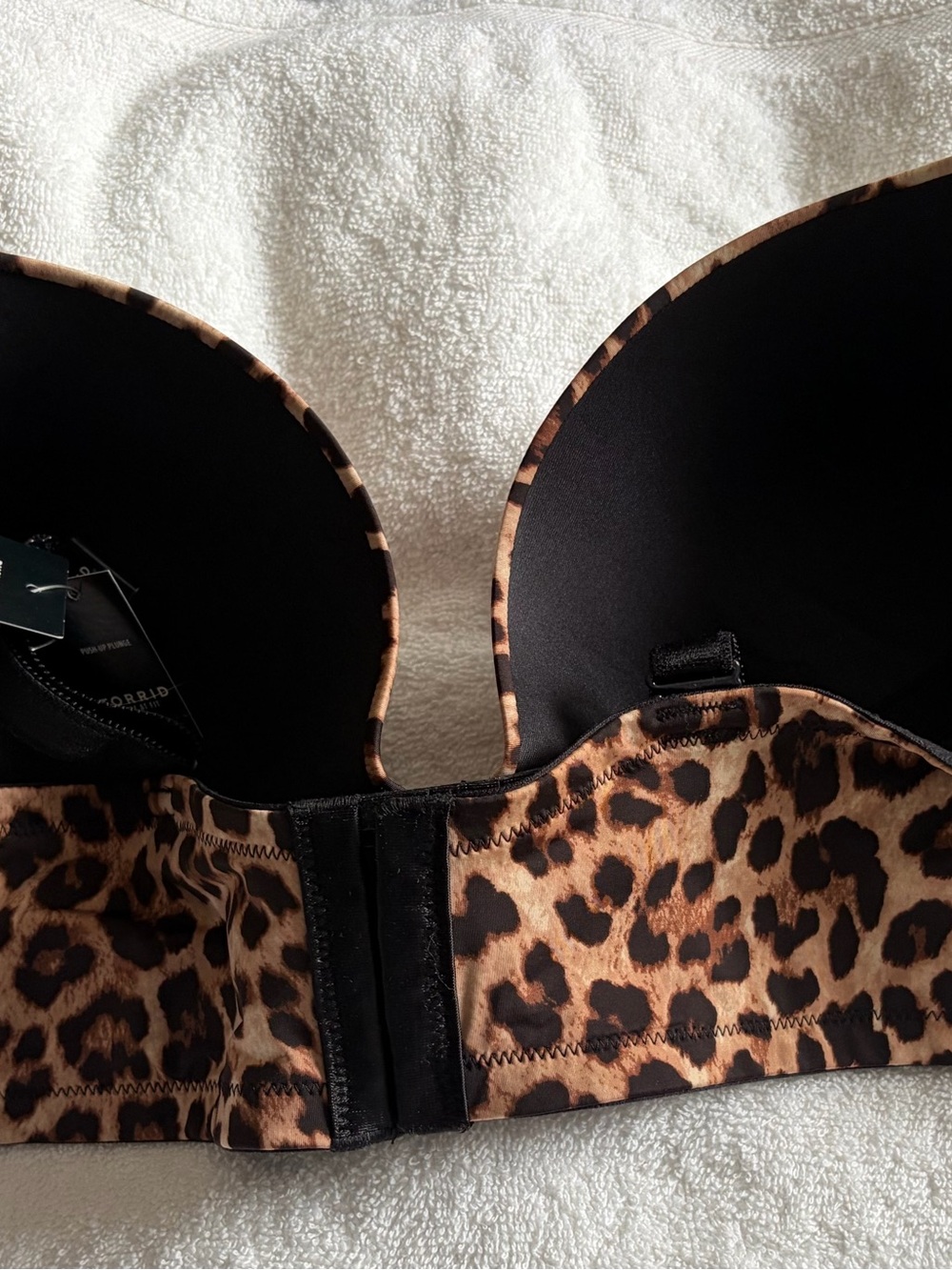 NWT Torrid Leopard Print Push-Up Bra in Brown/Black, 44DD - Picture 4 of 4